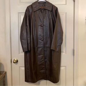 Vintage Altman Full Length Leather Coat
